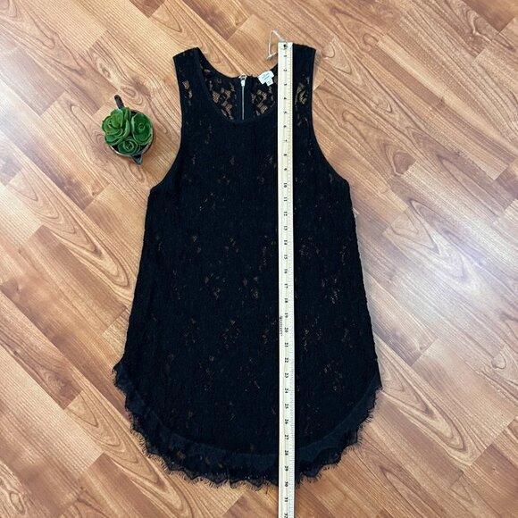 Wilfred Aritzia Lace Zipper Back Tank Top Black Size Medium M - Picture 9 of 9